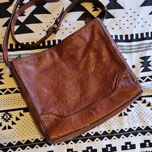 Frye Brown Leather Crossbody Bag